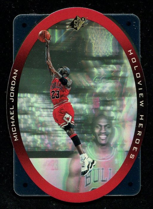 その他 MICHAEL JORDAN 1996 SPX HOLOVIEW HEROES 1996 SPx Holoview Heroes Michael Jordan Upper Deck Hologram