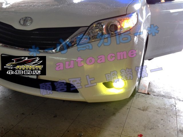 【小鳥的店】豐田 SIENNA 霧燈 LED大燈 燈泡 頭燈 散熱風扇 霧燈 大燈 白光 黃光 雙面 美國COB