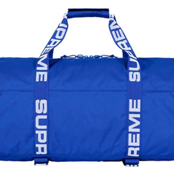 全新現貨Supreme Duffle Bag ss18 Royal 旅行健身中袋現貨(wtaps