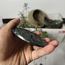 青銅鏡黑漆古青銅鏡漢品相一流。銘文鏡，。 【紀先生】二手-15700