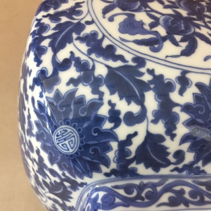 青花福壽貫耳壺台北故宮複製款曉芳窯可參考| Yahoo拍賣