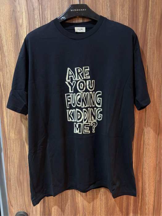 CELINE 21SS ARE YOU FUCKING KIDDING ME T-SHIRT Size:M | Yahoo拍賣