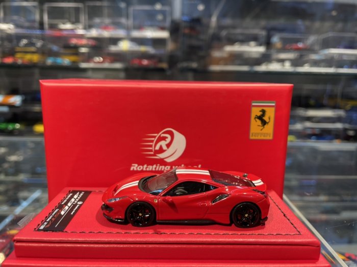 1/64 Rotating wheel フェラーリ　488 ピスタ　赤 1/64 Rotating wheel フェラーリ 488 ピスタ 赤 - メルカリ