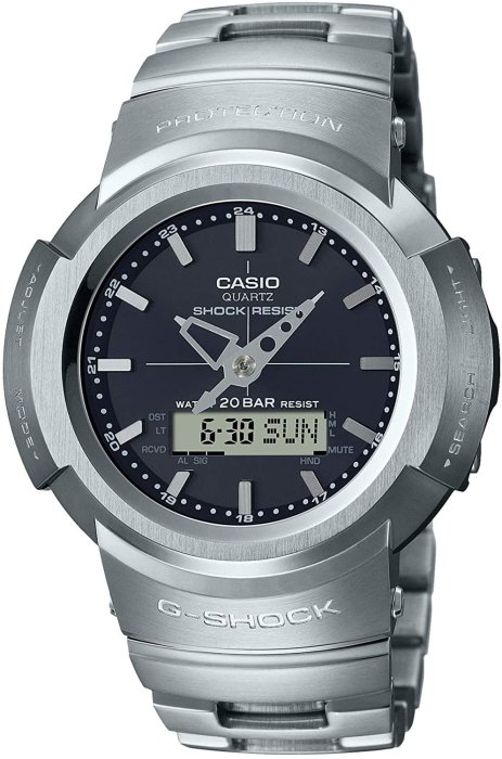 日本正版 CASIO 卡西歐 G-Shock AWM-500D-1AJF 手錶 男錶 電波錶 太陽能充電 日本代購