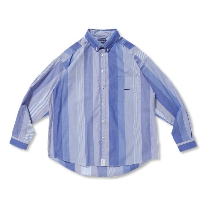 21AW DESCENDANT HYANNIS MULTI STRIPE B.D. LS SHIRT 全新正品