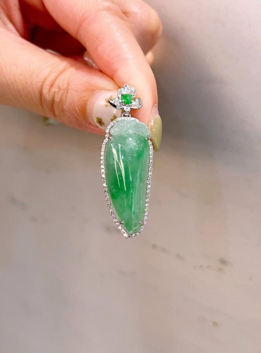 106086 大千典精品 秦老闆 流當品 天然翡翠墜子 緬甸玉 福瓜 大方 吉祥如意 長輩 女朋友 母親節週年紀念日 送禮禮物 超值推薦