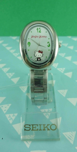 【震撼精品百貨】Hello Kitty 凱蒂貓~手錶-橢圓白