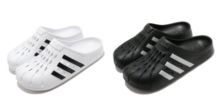 🔹SUFU🔹ADIDAS ADILETTE CLOG 膠鞋朔溪鞋玩水男女FY8970(白) FY8969