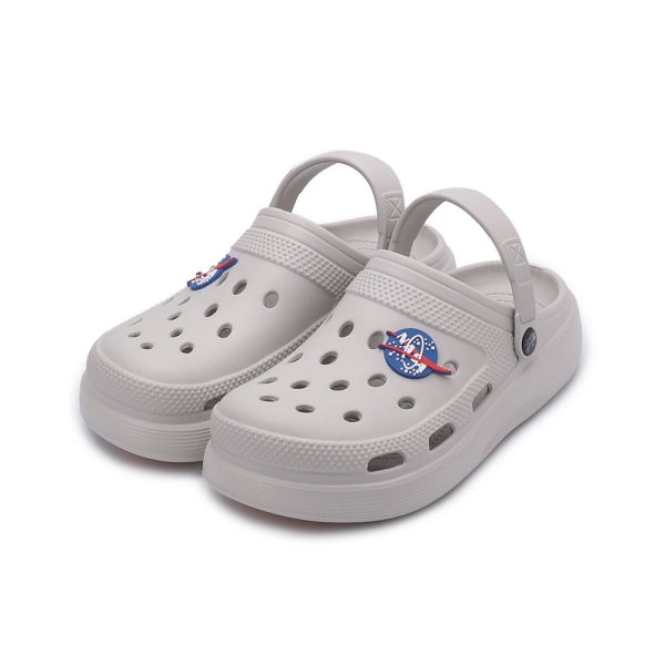 NASA 厚底洞洞鞋 灰 男鞋