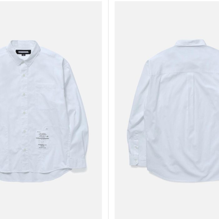 NEIGHBORHOOD PLAIN SHIRT LS 口袋長袖襯衫。太陽選物社251SPNH-SHM03
