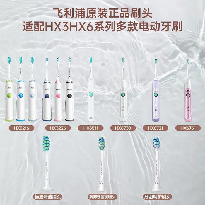 現貨 飛利浦電動牙刷頭HX6013HX9033替換HX6730 HX6511 HX3226 HX3216