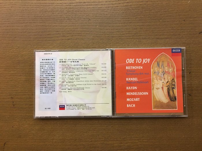 【午夜點唱機 CD 】合輯-Ode To Joy - Choral Classics/二手CD銅板起標830/13 | Yahoo拍賣