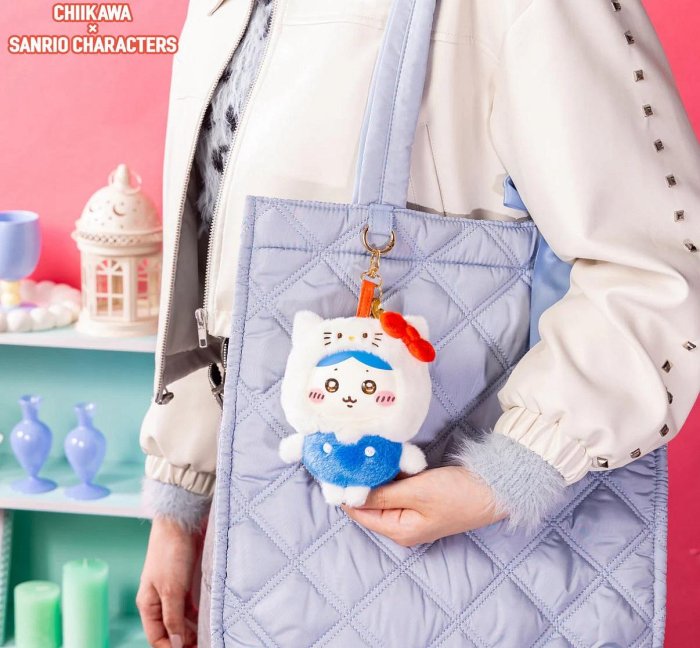 ＊日式雜貨館＊日本限定 吉伊卡哇聯名三麗鷗 系列周邊 三麗鷗聯名吉伊卡哇 造型斜背包 掛飾 吊飾 玩偶 期間限定 資料夾