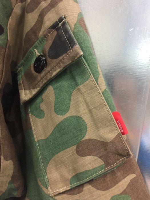 17aw Wtaps Jungle Shirt LS 02 Satin Camo 秋冬金標迷彩軍裝襯衫外套