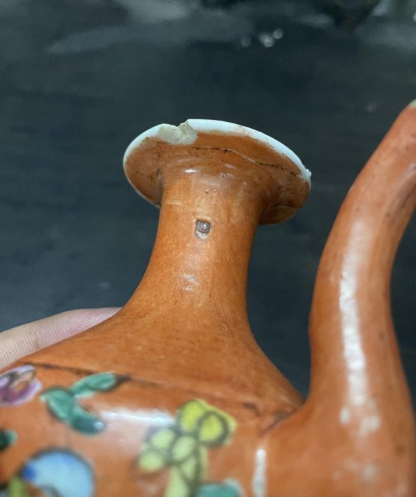 陶器 中国美術 台灣懷舊早期【天命百壽】珊瑚紅 31cm花瓶 陶器 中国