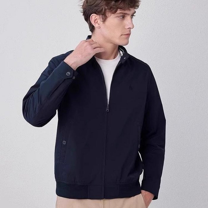 Hazzys【商場同款】哈吉斯哈靈頓夾克男士2024年春季新款休閑外套