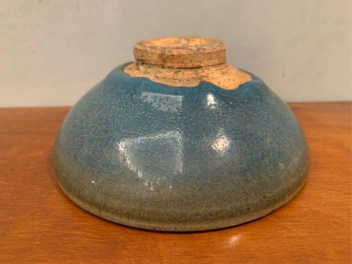 朔古玩賞＝《珍稀古瓷》元鈞窯天青紫斑茶盞鈞釉天目茶碗| Yahoo拍賣