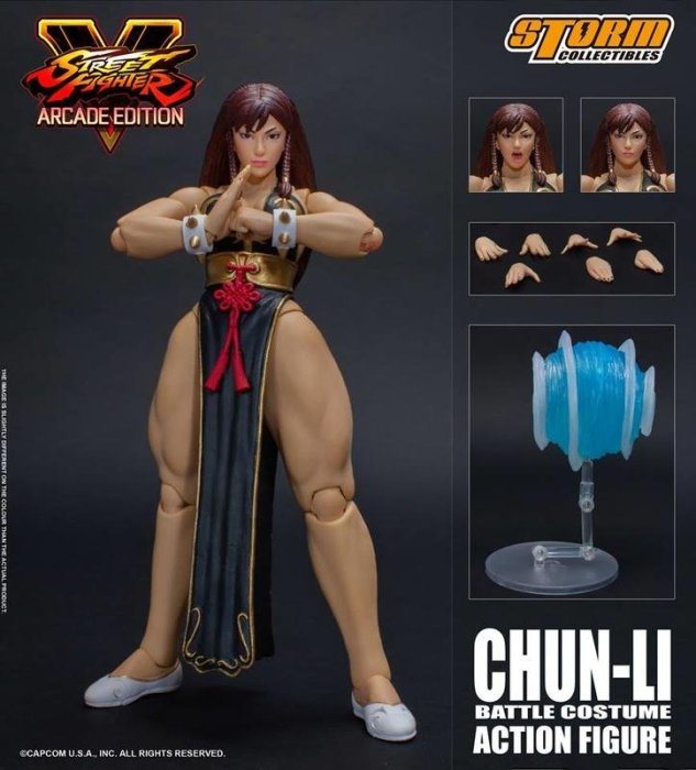 貓市多] 全新Storm Toys 1/12 快打旋風黑色春麗| Yahoo拍賣