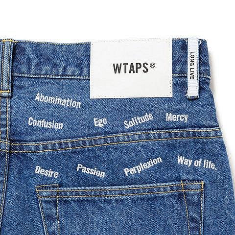 WTAPS 242WVDT-PTM02 BLUES STRAIGHT / TROUSERS / COTTON. DENIM