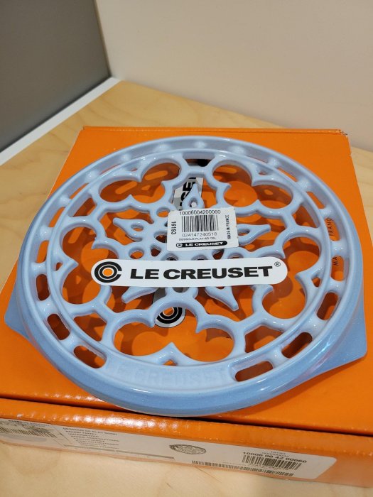 法國鑄鐵鍋LC Le Creuset鐵鍋架 海岸藍