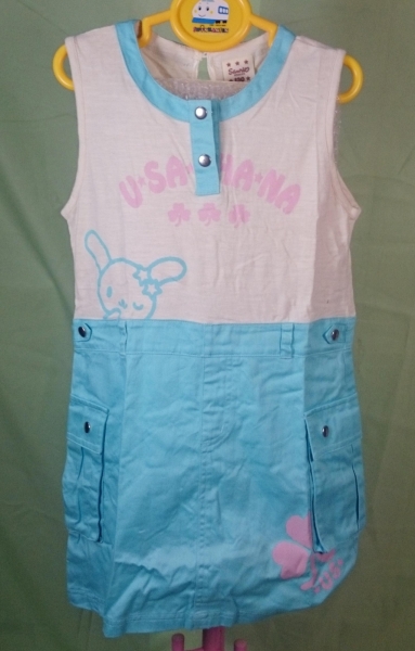 【震撼精品百貨】花小兔 U-Sa-Ha-Na~削肩連身裙