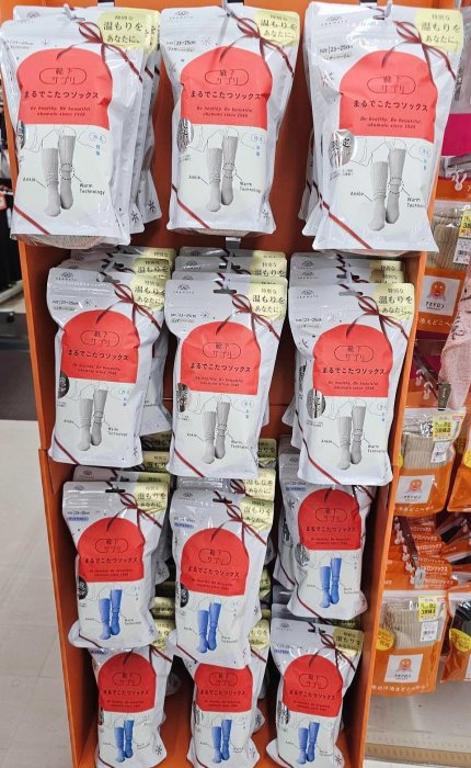 ＊日式雜貨館＊日本限定 岡本襪子 okamoto 保暖襪 日本靴下 小腿襪 長襪 岡本暖桌襪 冬襪 23-25cm日本襪子