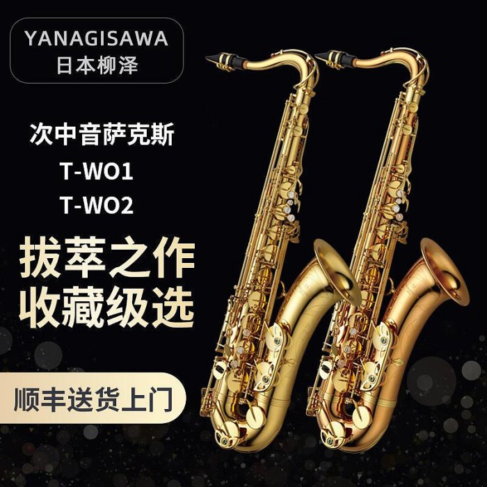 創客優品 【新品推薦】柳澤YANAGISAWA 次中音薩克斯 日門進口降B調薩克斯風 TWO1 TWO2 YP2932