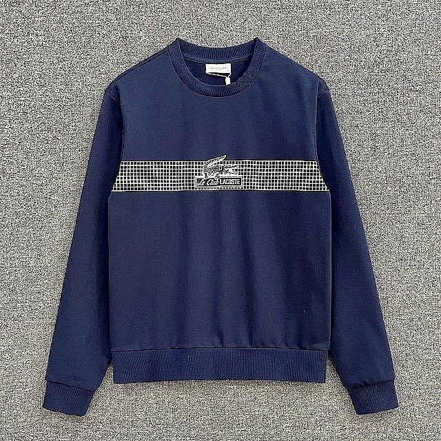 100％原廠 LACOSTE法國鱷魚魚運動衫 女裝23秋季新品 簡約印花圓領純棉寬松