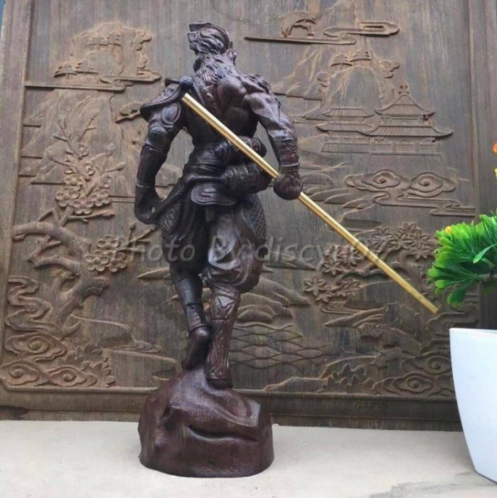 沉香木齊天大聖孫悟空美猴王大聖爺神像木雕居家裝飾| Yahoo拍賣