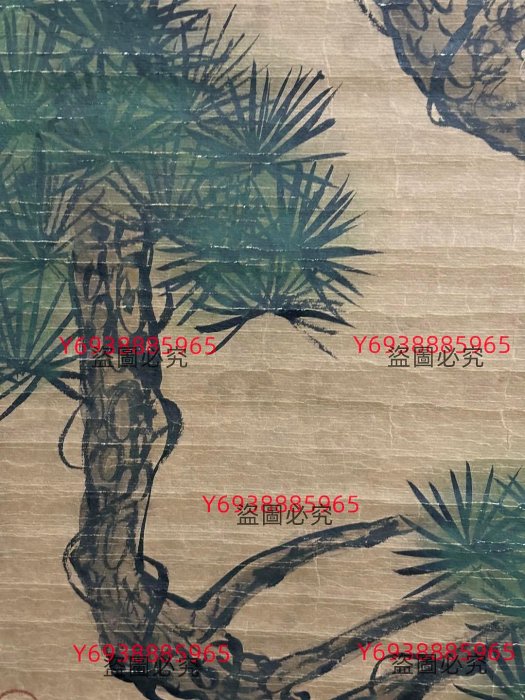 代號TZ279《郎世寧動物》三尺中堂手繪作品畫心材質：宣紙裝裱尺寸：長