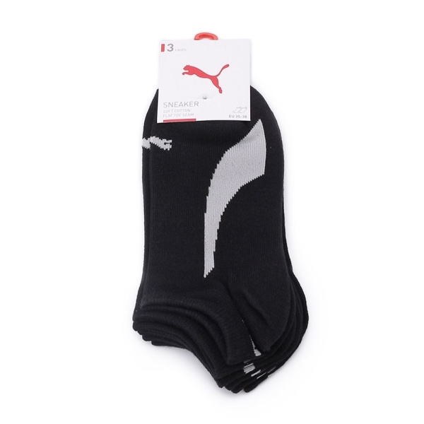 PUMA NOS 素色彎刀腳踝襪 三雙組 黑 BB158401