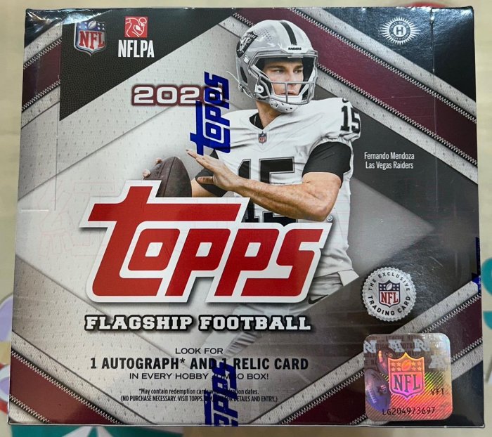 【紅葉球員卡】2026 NFL Topps Flagship Jumbo 旗艦系列 盒卡 配貨組