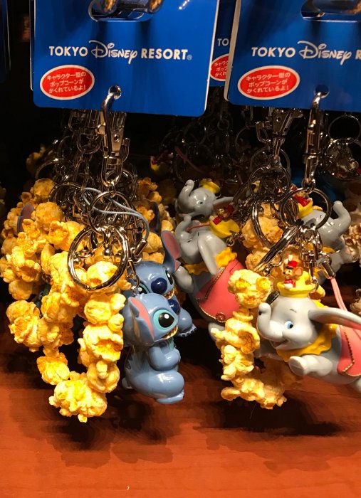 TOKYO Disneyland 東京迪士尼園區限定 史迪奇、小飛象、米奇、唐老鴨園區爆米花桶造型鑰匙圈吊飾