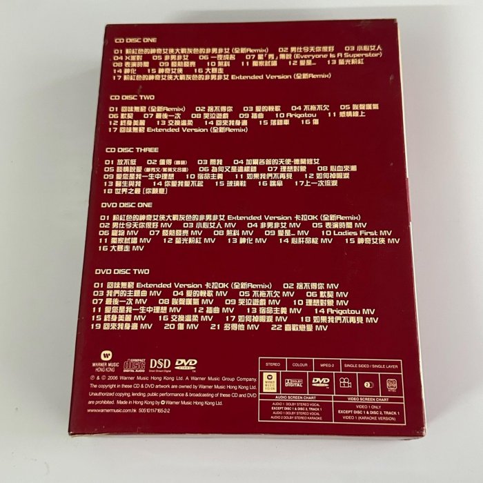 鄭秀文Sammi Ultimate 精選集3CD+2DVD 港版，2006年港版實5張碟均有點