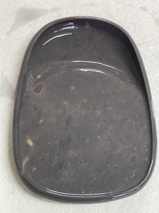 硯台-端硯-6寸腰圓形素池編號03/長方硯/腰圓/坑仔岩/端硯三大名坑之一