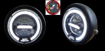 【高雄怪獸屋】LED復古大燈(含支架) 電動自行車 腳踏車 胖胖胎 電輔車 SUPER73