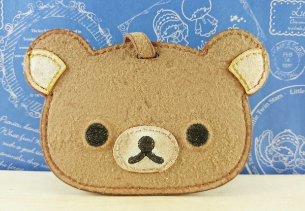 【震撼精品百貨】Rilakkuma San-X 拉拉熊懶懶熊~真皮 姓名吊牌