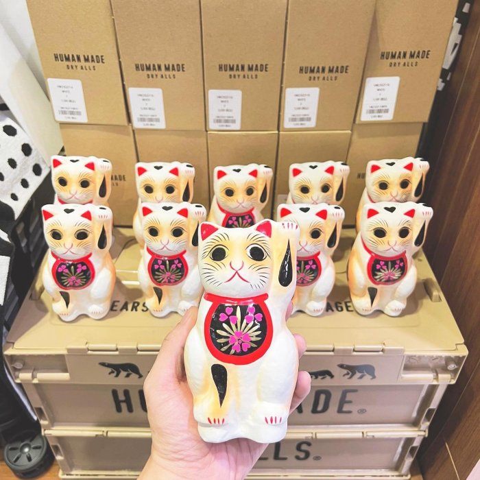 希望商店】HUMAN MADE LUCKY CAT HARIKO FIGURE 22SS 人間製招財貓