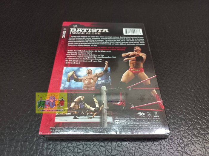 ☆阿Su倉庫☆WWE摔角Batista I Walk Alone DVD 野獸巨星個人專輯