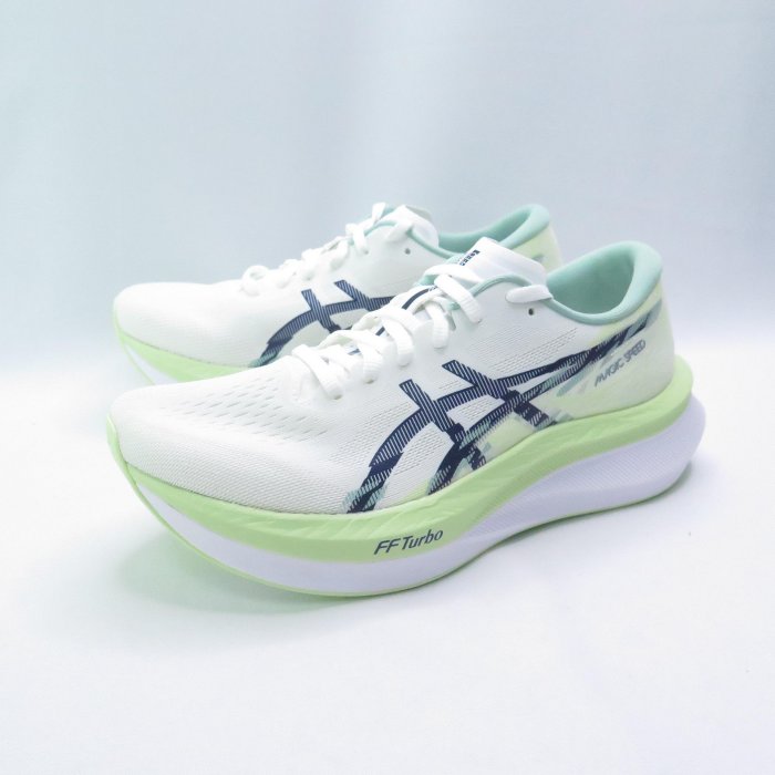ASICS MAGIC SPEED 4 慢跑鞋 1011B875100 男款 白x淡綠【iSport愛運動】