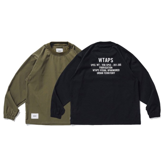 WTAPS 20AW SMOCK / CREW NECK / POLY L 黒 希望商店】 WTAPS SMOCK LS 01 SHIRT POLY TWILL 20AW 尼龍圓領套頭