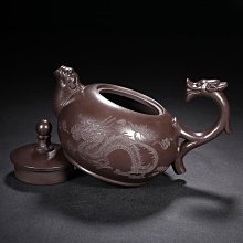 紫砂壺品名：龍鳳呈祥底款：徐漢棠品尺寸：1510cm容量：260cc紫砂分類