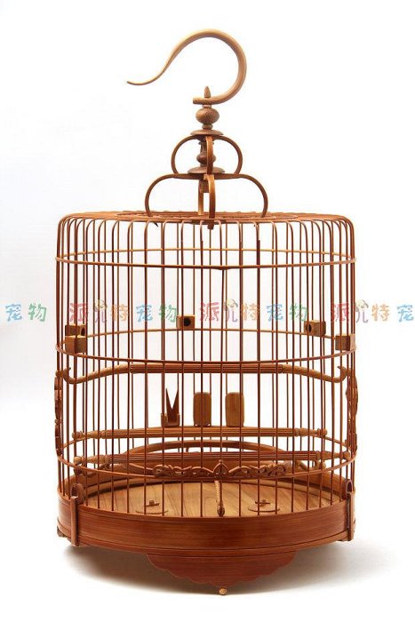 野比店長推薦~【木質鳥籠】將軍肩廣東小鳥籠如相思鳥繡眼鳥老竹手工制