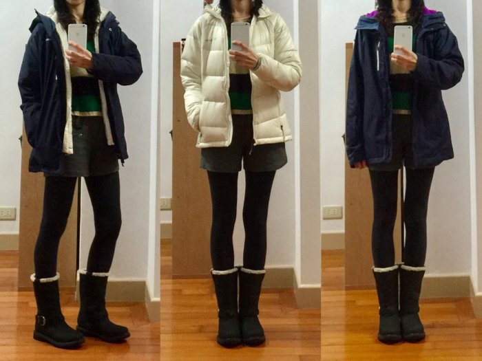 全新 哥倫比亞Columbia 兩件式防水保暖羽絨外套