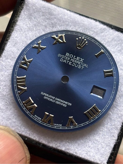 ROLEX(翻寫面) 原裝藍色大羅馬面盤 date just (16014,16234,16264,16250,16200,16220,16030,116234