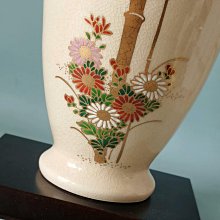 日本薩摩燒嚴選花瓶原良窯手工製作古早工法花器精緻約2.5公斤薩摩燒