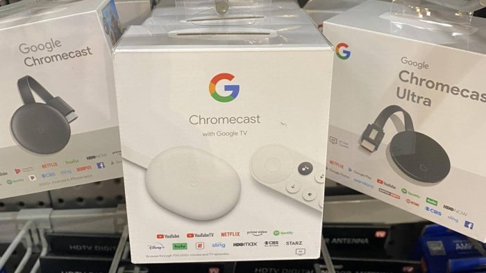 現貨全新未拆封可更新Google Chromecast 4K / HD第四代Google TV
