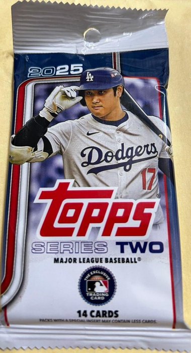 大谷翔平2025 MLB TOPPS SERIES 2 baseball display box 球員卡零售包