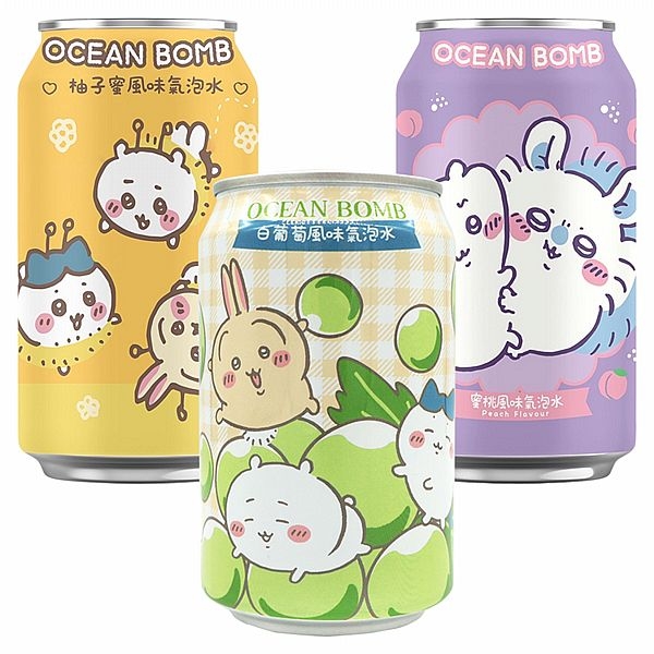 OCEAN BOMB 吉伊卡哇氣泡水330ml(單罐) 款式可選【小三美日