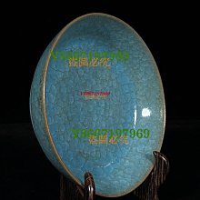 宋汝窯冰裂紋卷足洗，高4直徑14.5cm，15048 瓷器汝窯官窯【南小瓷
